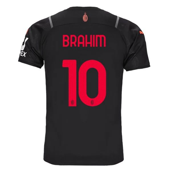 Günstige Fußballtrikots AC Milan Brahim 10 3rd Trikots 2021 2022