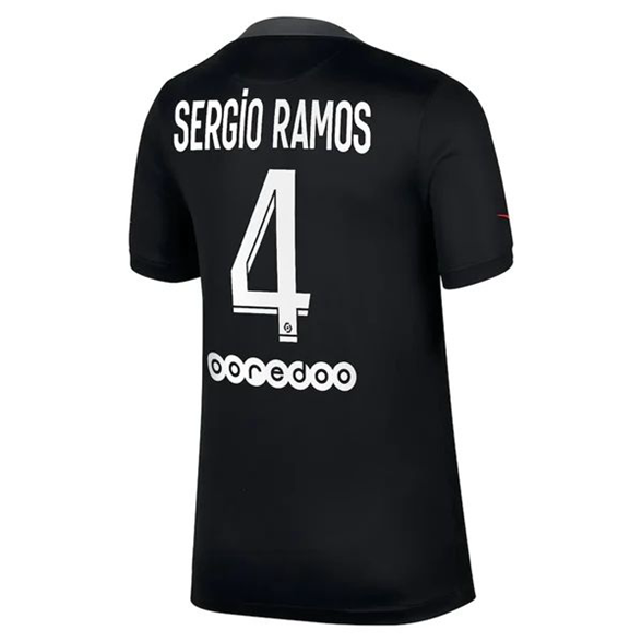 Günstige Fußballtrikots Paris Saint Germain PSG Sergio Ramos 4 3rd Trikots 2021 2022