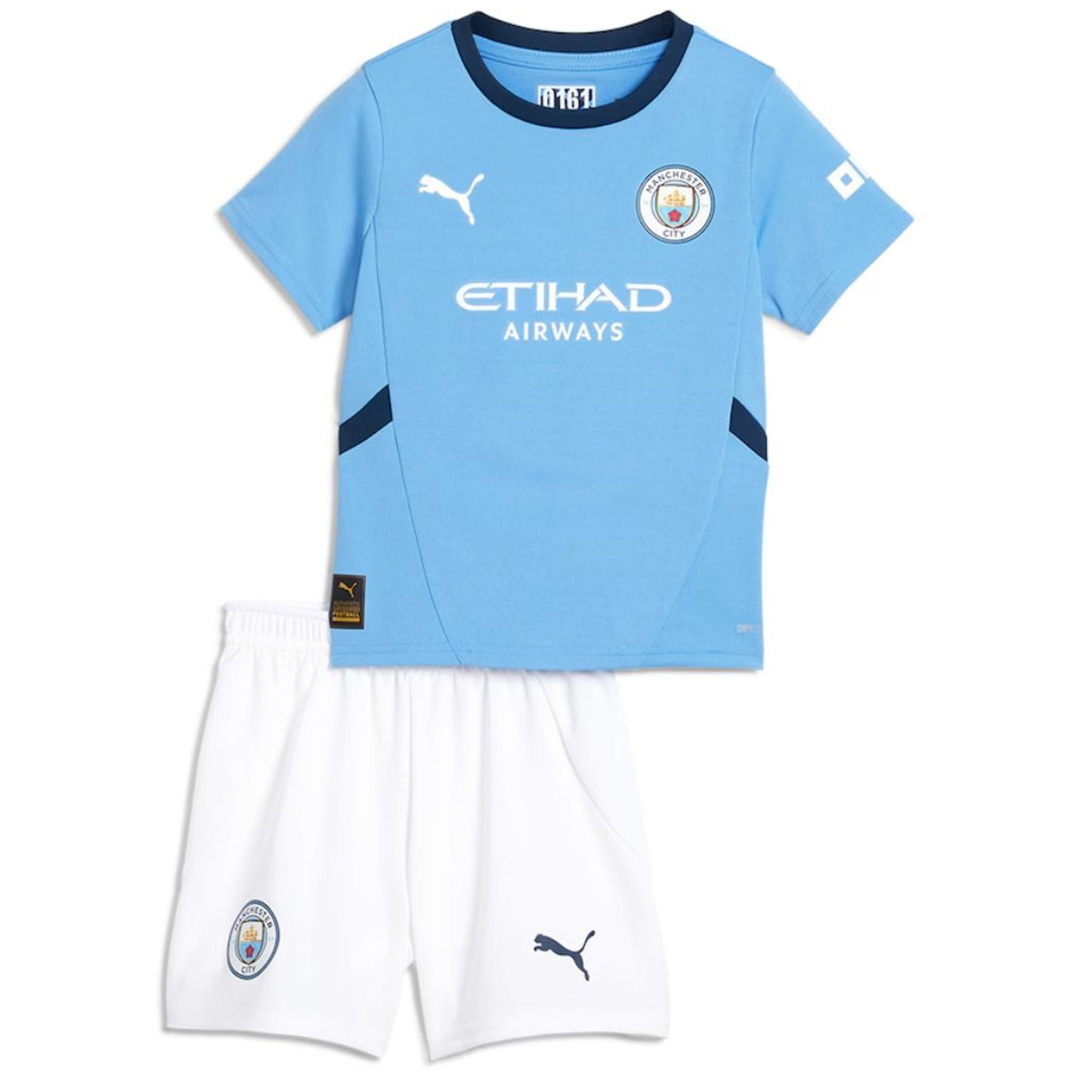 Fußballtrikots Manchester City kinder Heim Trikotsatz 2024-25